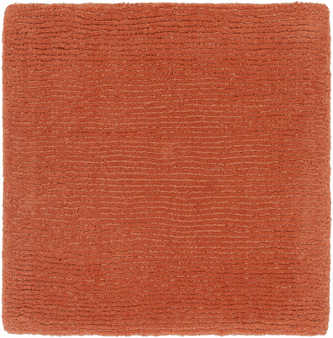 Welch Brockton Modern Solid Rust Hand Loomed Wool Rug - The Rug Decor