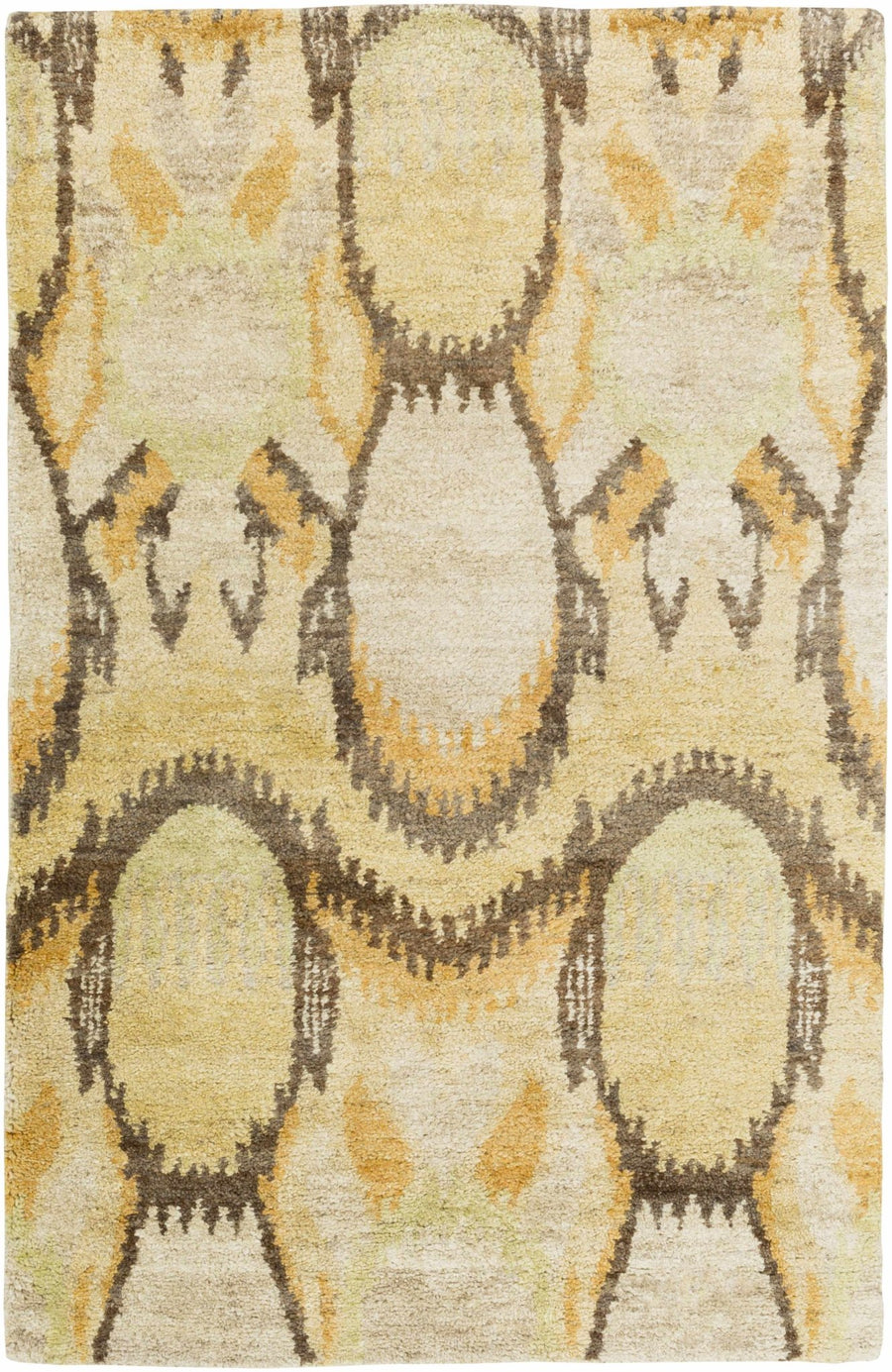 Westhoff Hand Knotted Beige And Brown Modern Style Area Rug - The Rug Decor