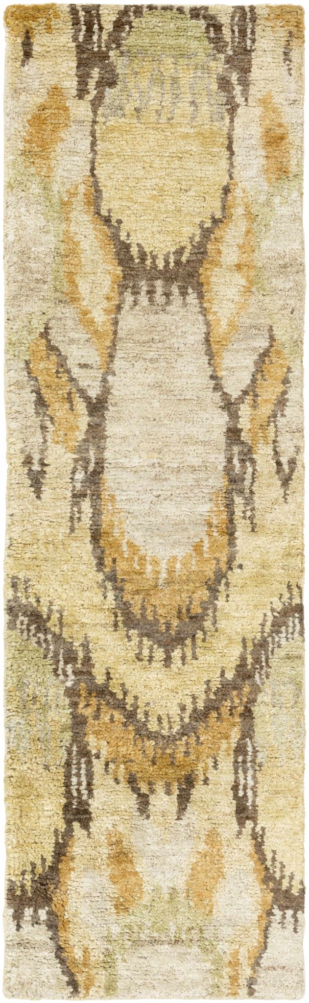 Westhoff Hand Knotted Beige And Brown Modern Style Area Rug - The Rug Decor