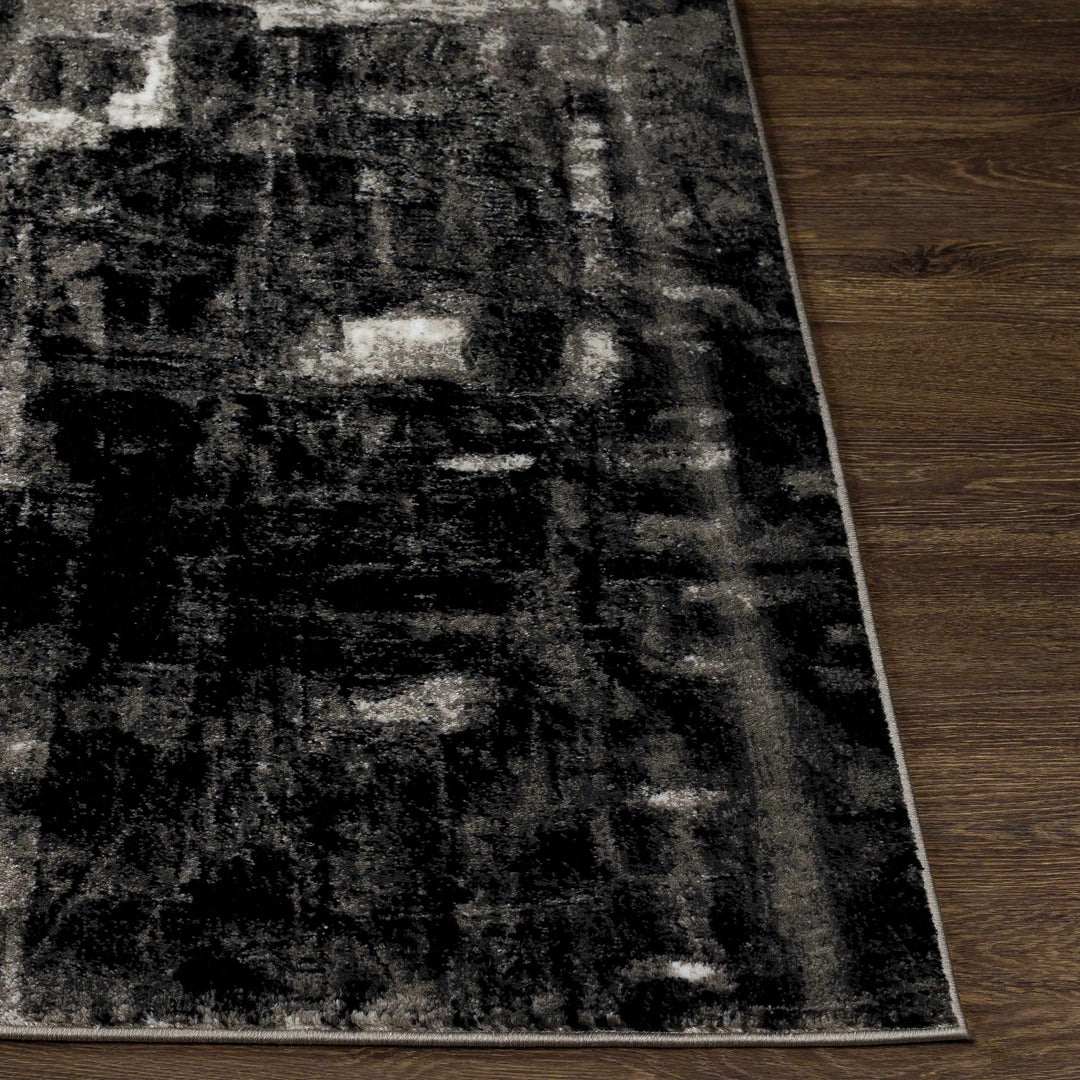 Westpoint Black And Ivory Modern Abstract Design Area Rug