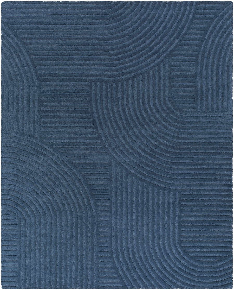 Whan Contemporary Geometrical Blue Rug - The Rug Decor