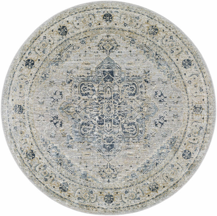 Whangamata Traditional Design Gray And Beige Area Rug - The Rug Decor