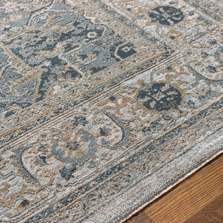 Whangamata Traditional Design Gray And Beige Area Rug - The Rug Decor