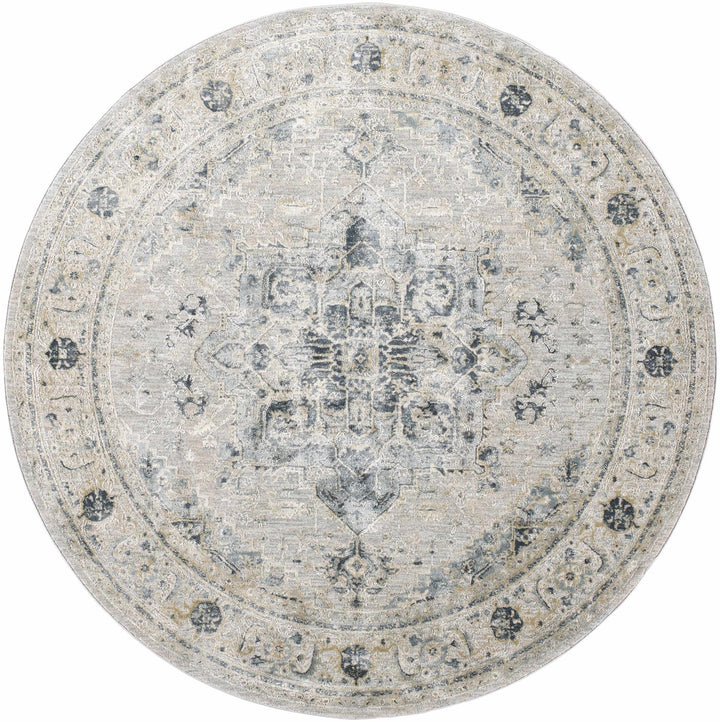 Whangamata Traditional Design Gray And Beige Area Rug - The Rug Decor