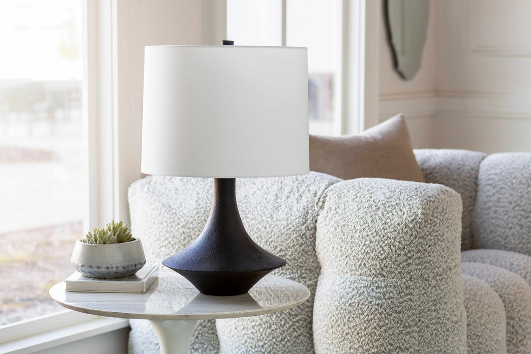 White and Black Modern Side Table lamp - The Rug Decor