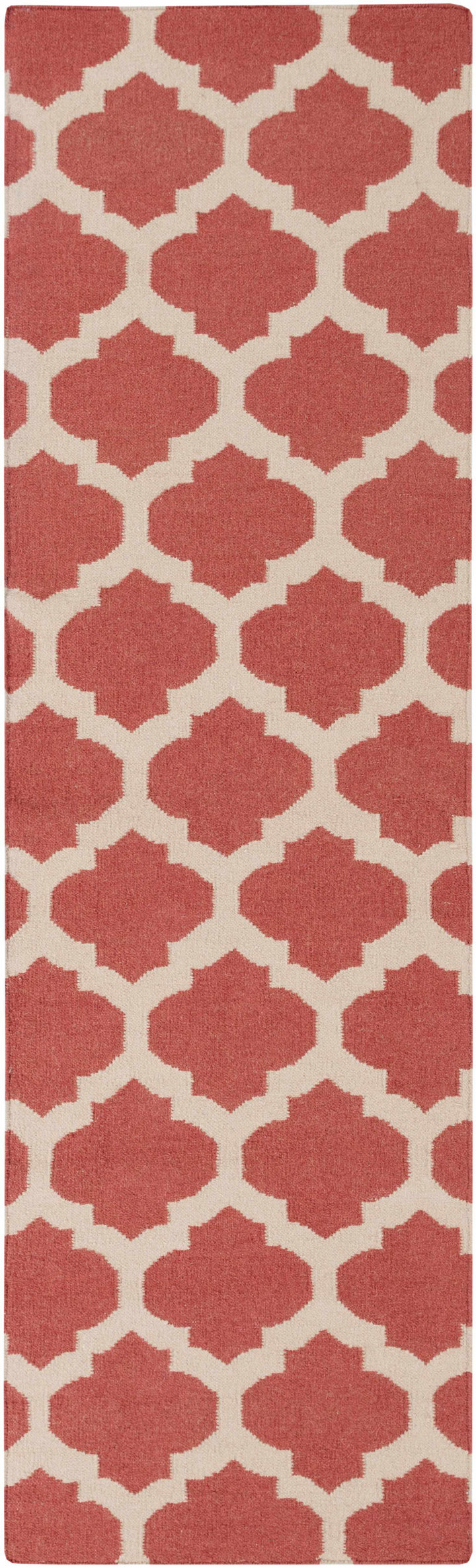 Whitelaw Contemporary Geometrical Peach And Beige Area Rug