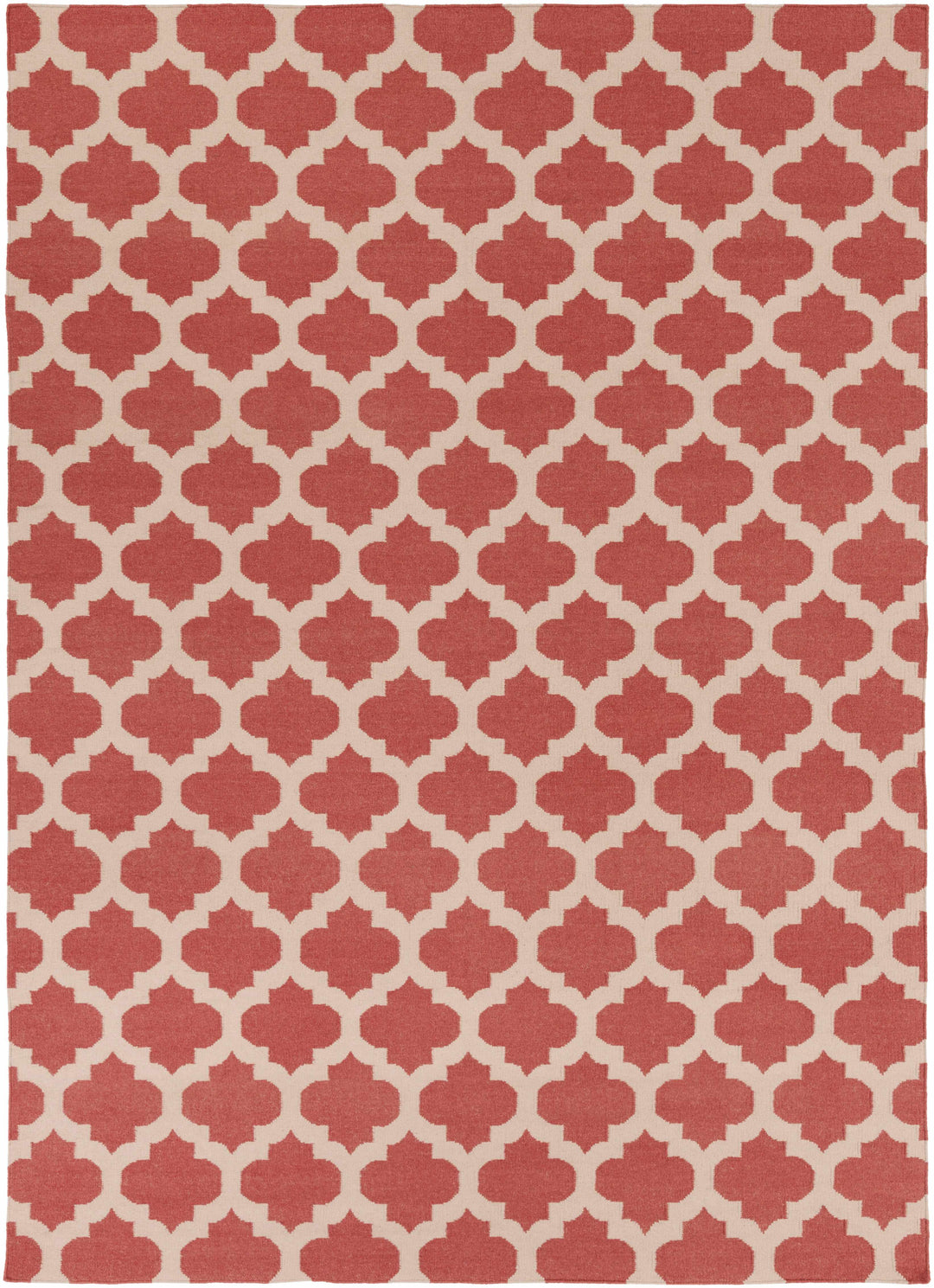 Whitelaw Contemporary Geometrical Peach And Beige Area Rug