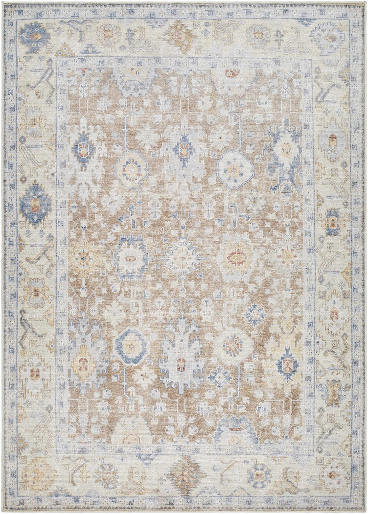 Widad Traditional Style Beige And Brown Area Rug - The Rug Decor