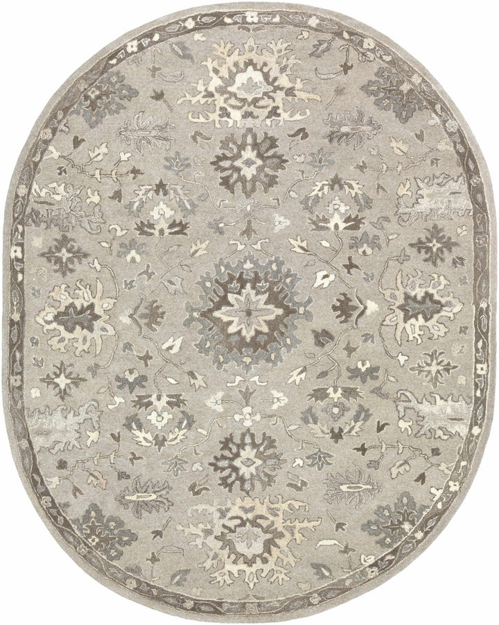 Willimantic Traditional Oushak Silver And Beige Rug - The Rug Decor