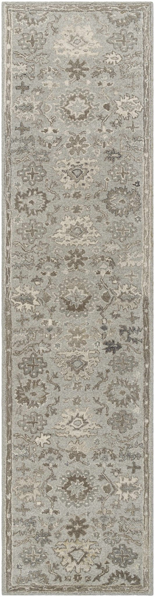 Willimantic Traditional Oushak Silver And Beige Rug - The Rug Decor