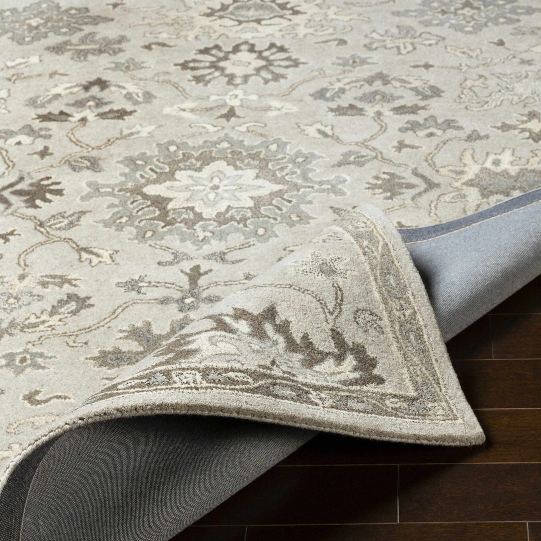 Willimantic Traditional Oushak Silver And Beige Rug - The Rug Decor