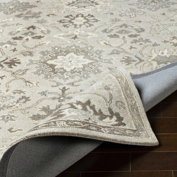 Willimantic Traditional Oushak Silver And Beige Rug - The Rug Decor