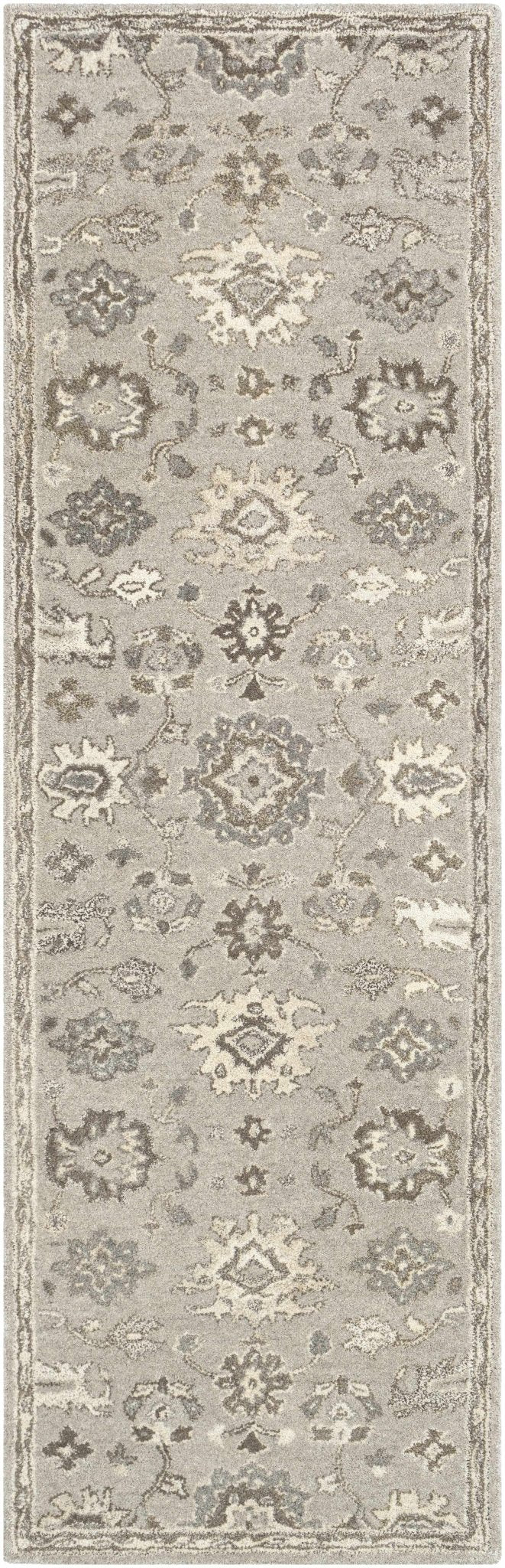 Willimantic Traditional Oushak Silver And Beige Rug - The Rug Decor
