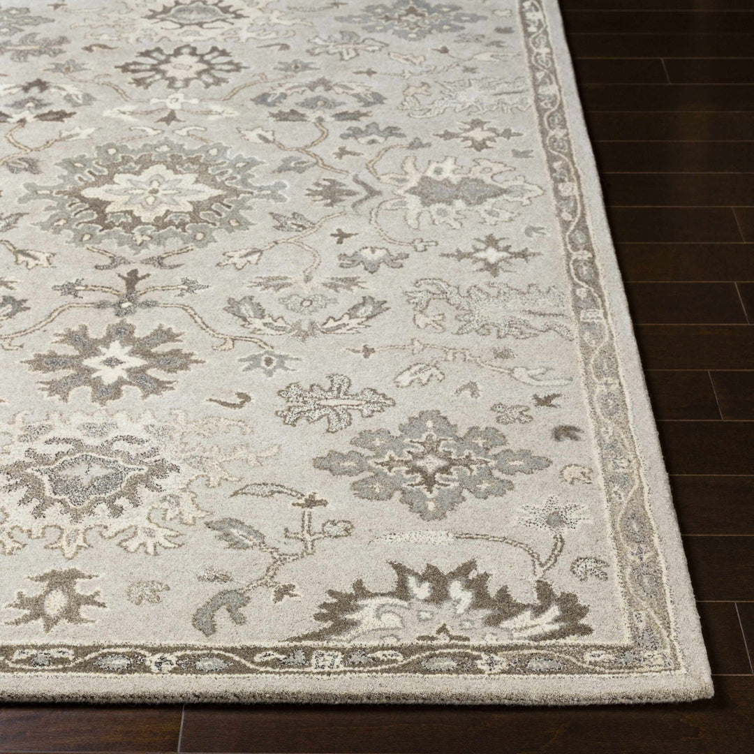 Willimantic Traditional Oushak Silver And Beige Rug - The Rug Decor