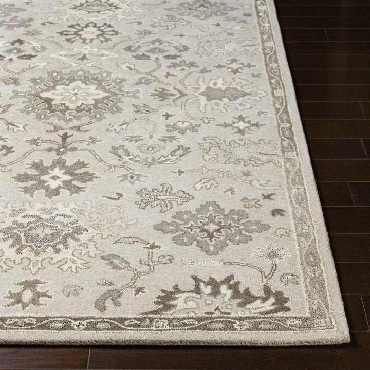Willimantic Traditional Oushak Silver And Beige Rug - The Rug Decor
