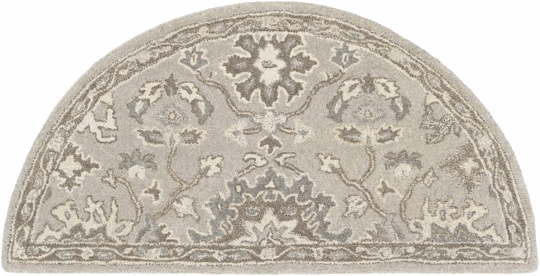 Willimantic Traditional Oushak Silver And Beige Rug - The Rug Decor