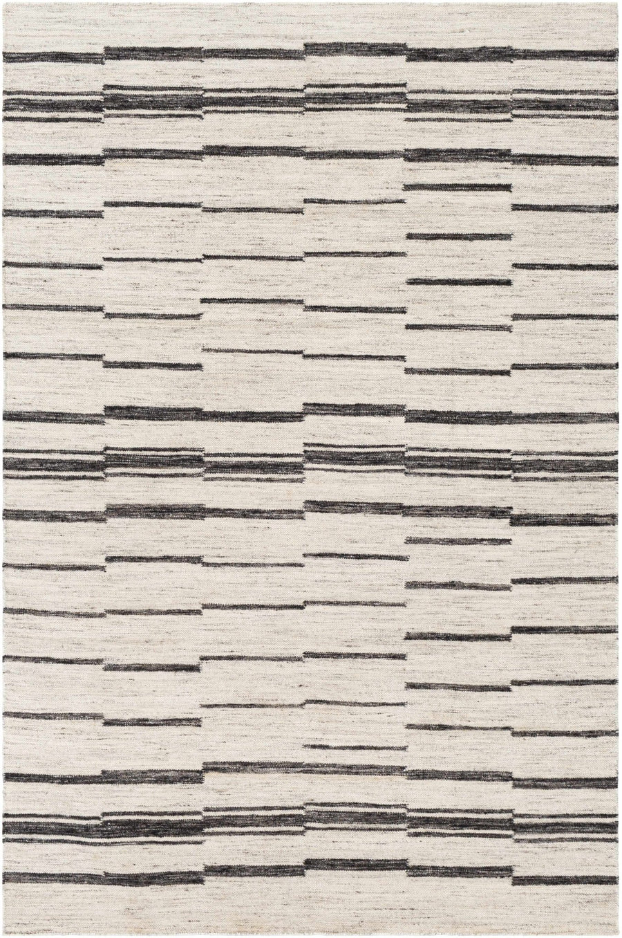 Willington Modern Style Ivory And Charcoal Hand Woven Area Rug - The Rug Decor