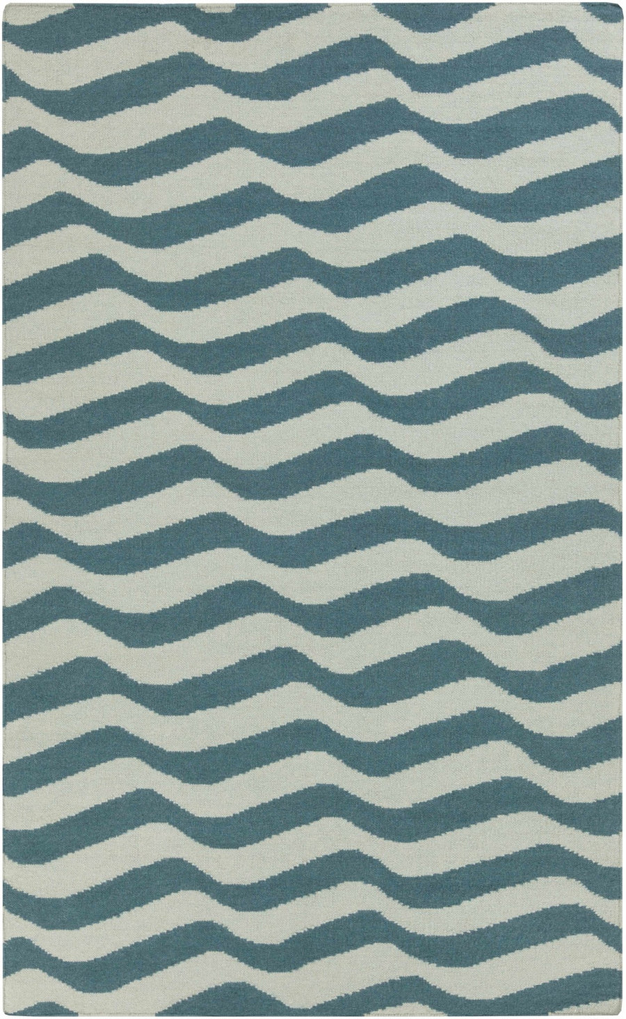 Willis Hand Woven Modern Style Teal And Ivory Area Rug - The Rug Decor