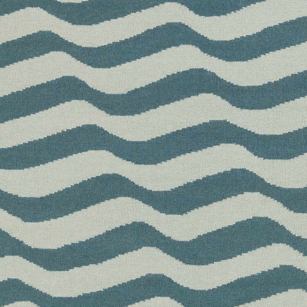 Willis Hand Woven Modern Style Teal And Ivory Area Rug - The Rug Decor