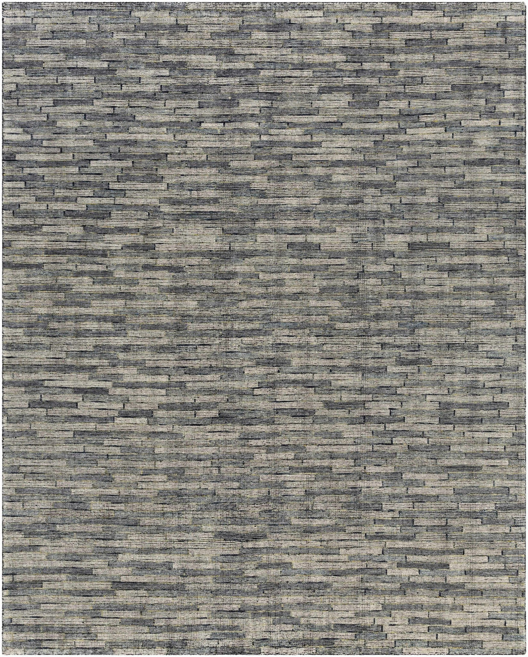 Willmar Blue And Charcoal Modern Style Hand Knotted Area Rug - The Rug Decor