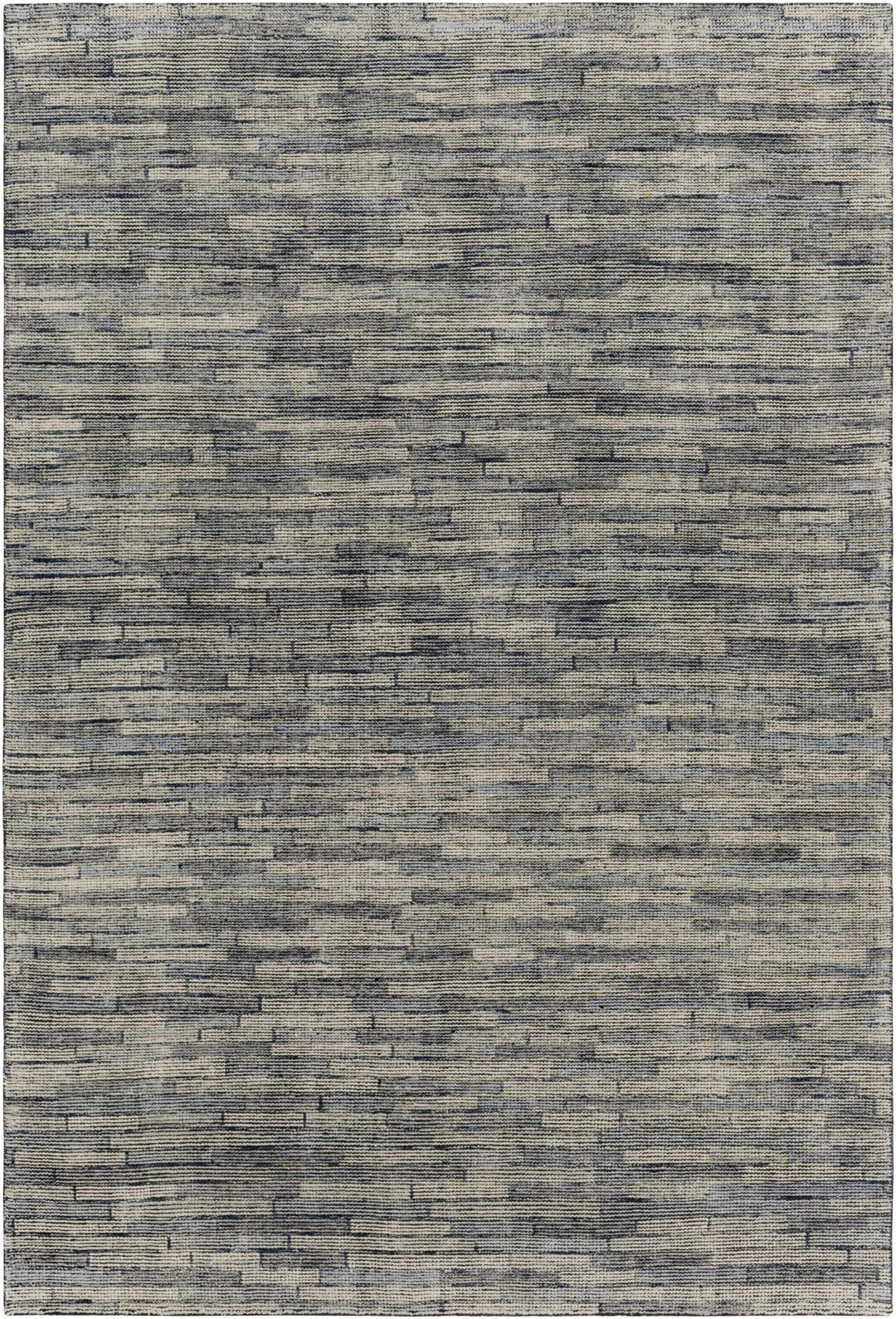 Willmar Blue And Charcoal Modern Style Hand Knotted Area Rug - The Rug Decor