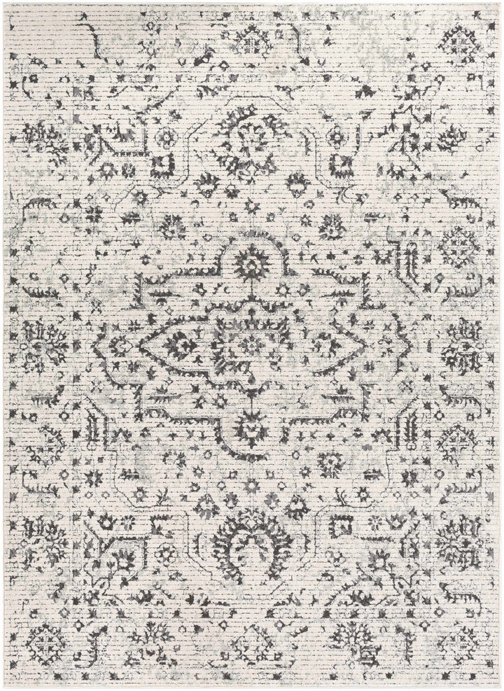 Willowbrook Ivory And Charcoal Traditional Style Area Rug - The Rug Decor