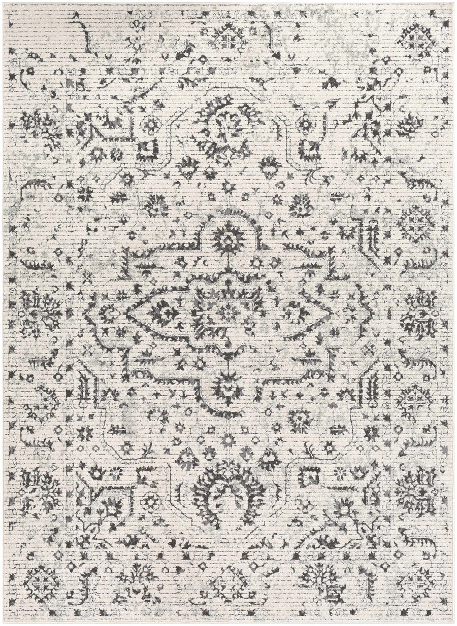 Willowbrook Ivory And Charcoal Traditional Style Area Rug - The Rug Decor
