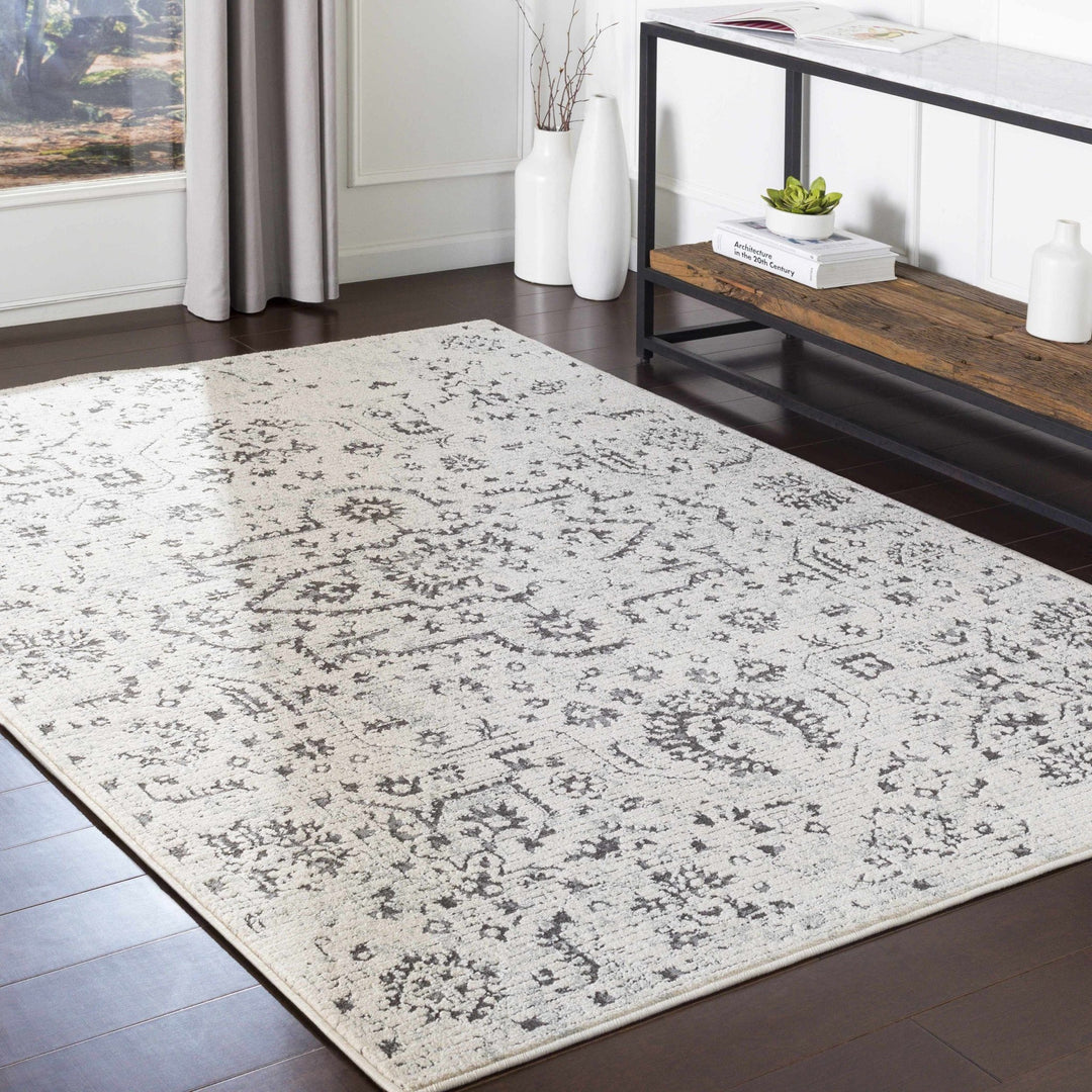Willowbrook Ivory And Charcoal Traditional Style Area Rug - The Rug Decor