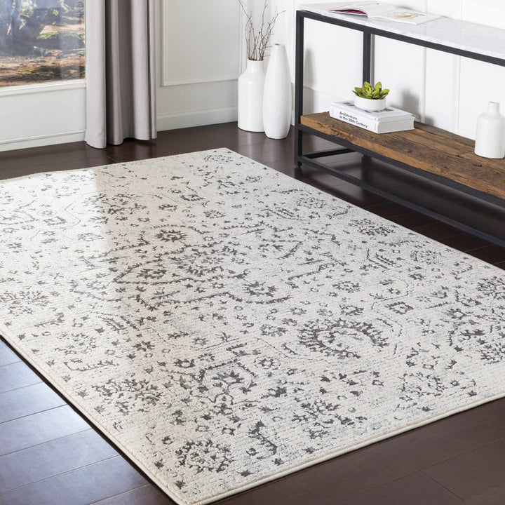 Willowbrook Ivory And Charcoal Traditional Style Area Rug - The Rug Decor