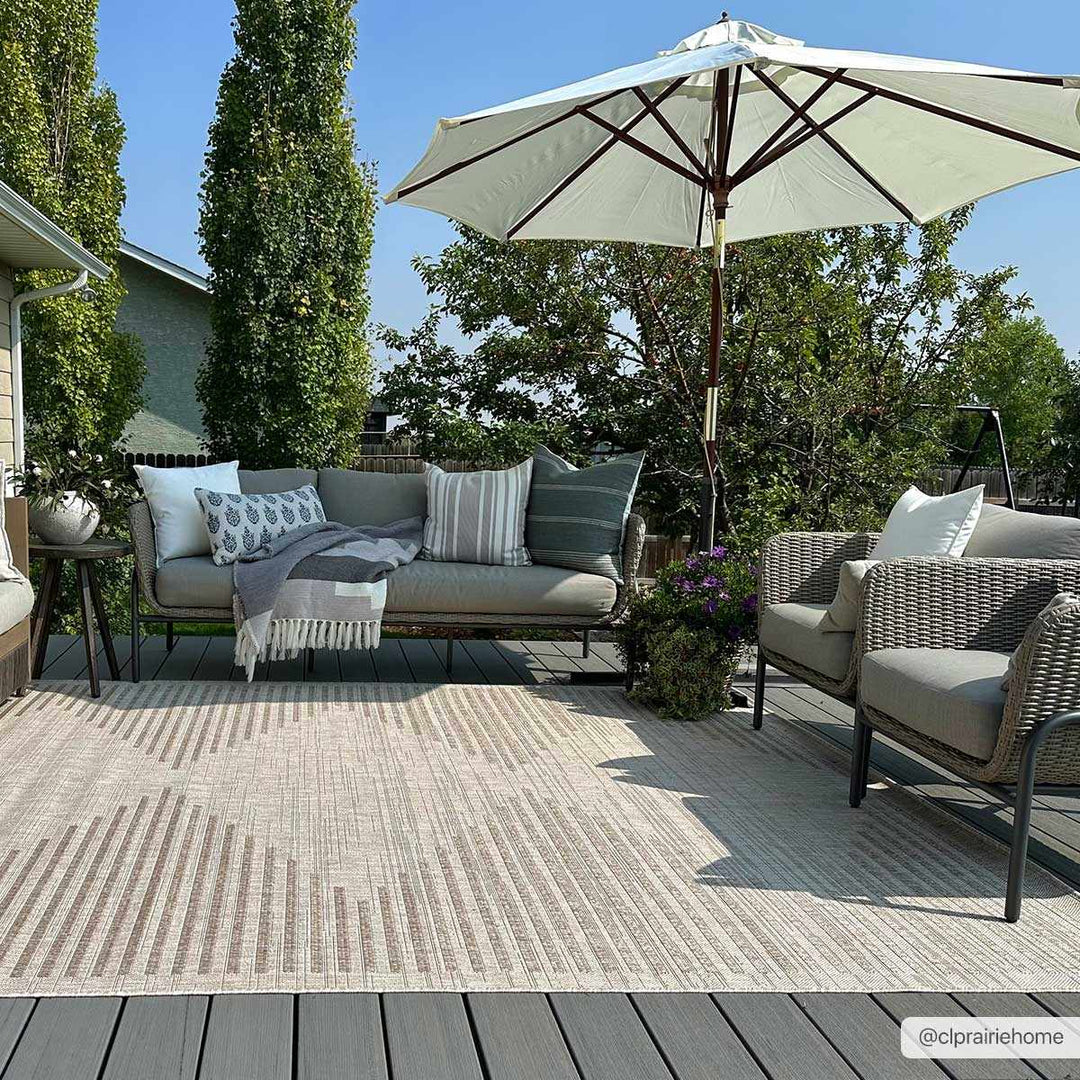 Winmalee Modern Style Tan Outdoor Rug - The Rug Decor