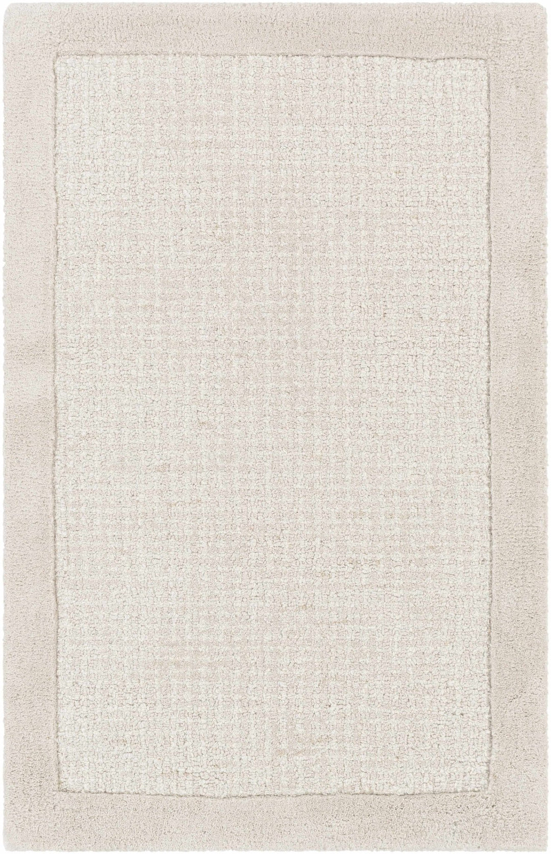 Winooski Contemporary Solid Ivory And Cream Rug - The Rug Decor