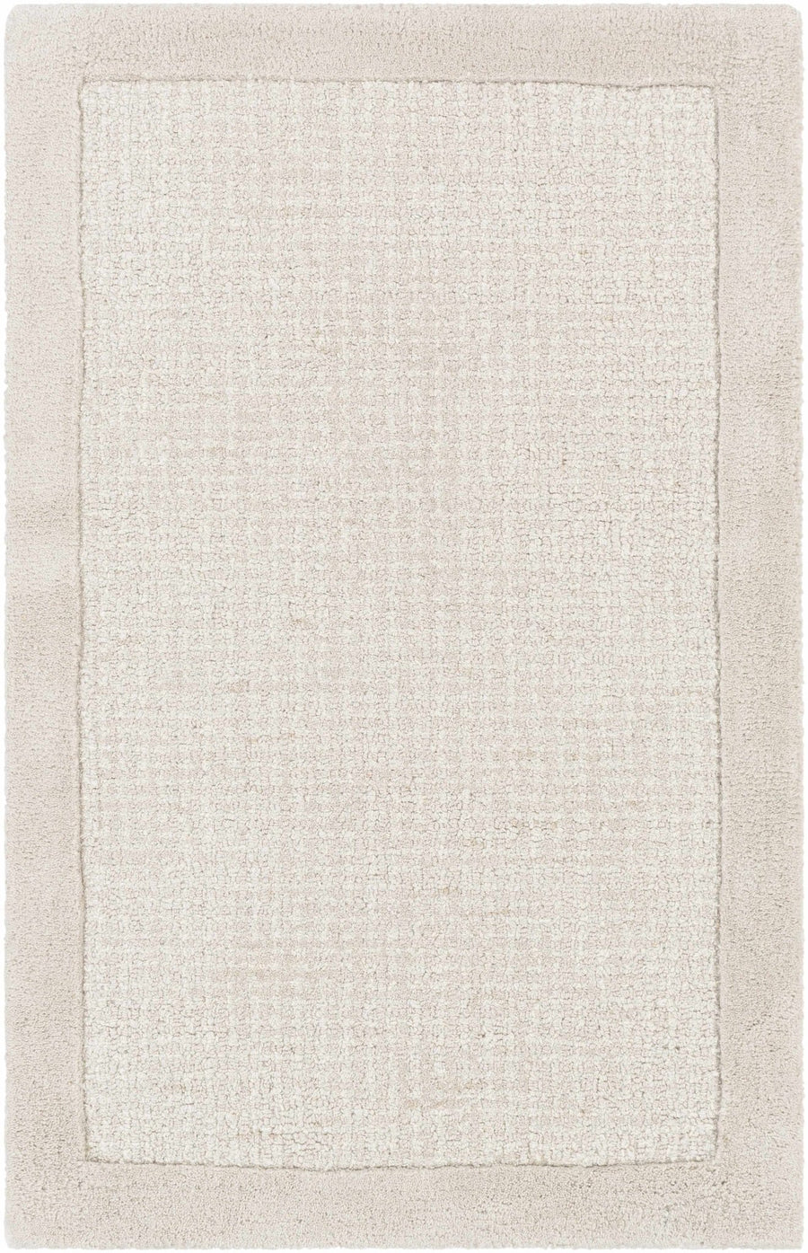 Winooski Contemporary Solid Ivory And Cream Rug - The Rug Decor