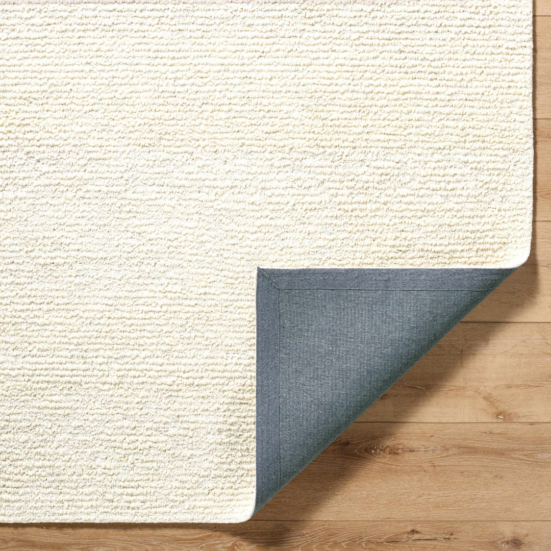 Winta Modern Solid Beige And Cream Wool Area Rug - The Rug Decor
