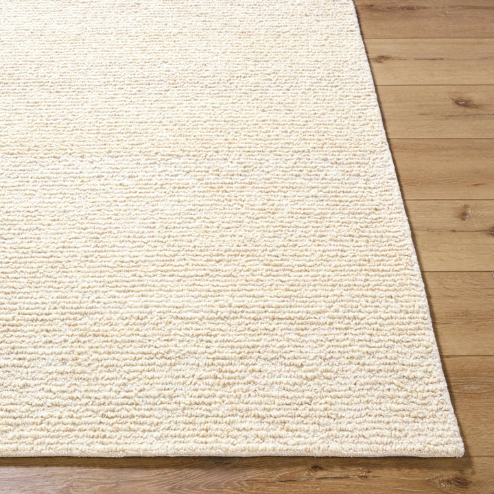 Winta Modern Solid Beige And Cream Wool Area Rug - The Rug Decor