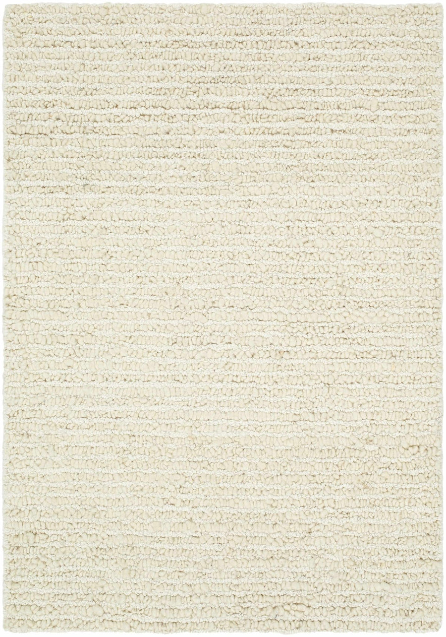 Winta Modern Solid Beige And Cream Wool Area Rug - The Rug Decor