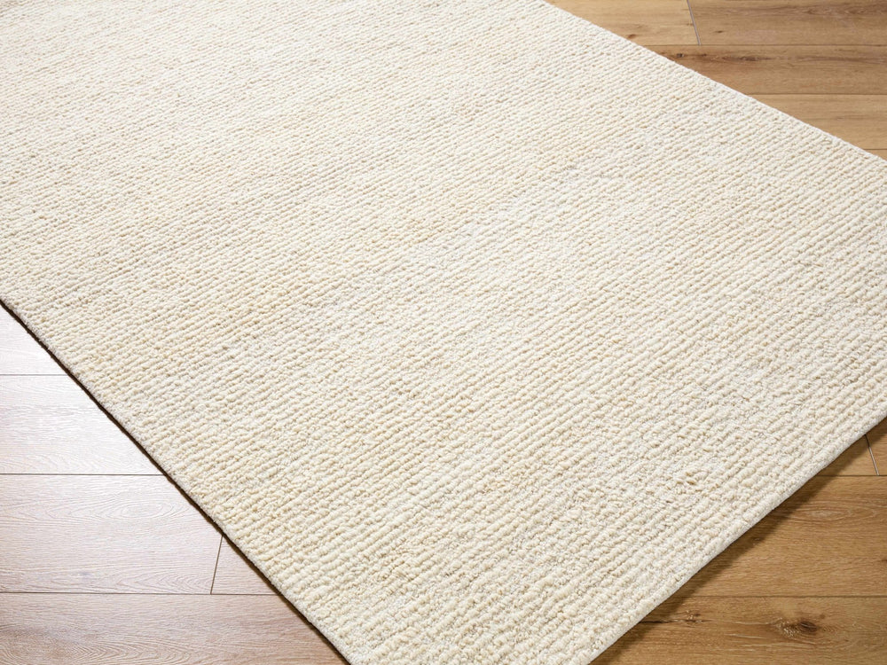 Winta Modern Solid Beige And Cream Wool Area Rug - The Rug Decor