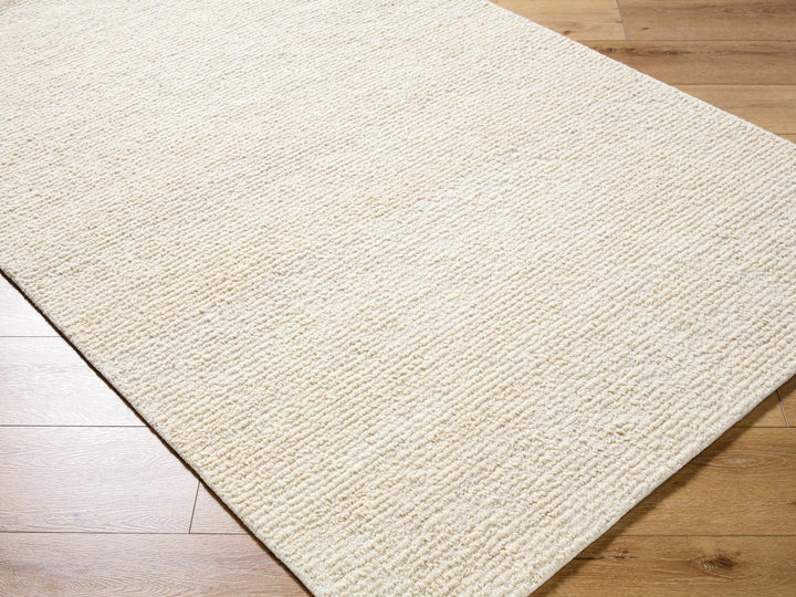 Winta Modern Solid Beige And Cream Wool Area Rug - The Rug Decor