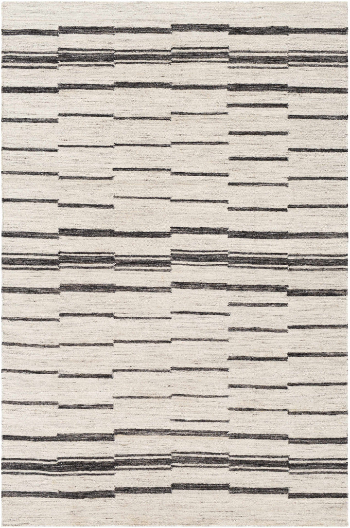 Willington Modern Style Ivory And Charcoal Hand Woven Area Rug