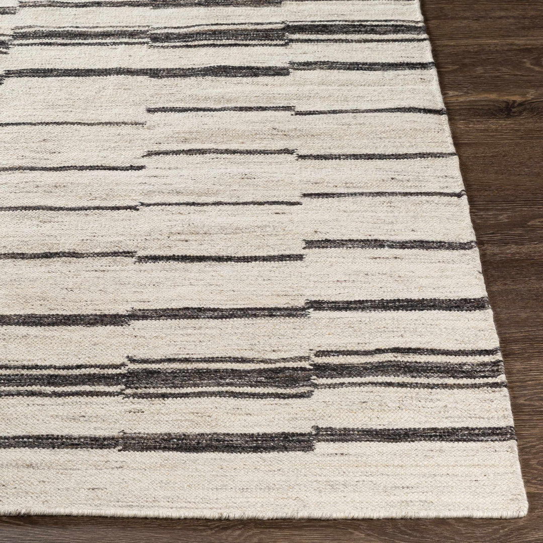 Willington Modern Style Ivory And Charcoal Hand Woven Area Rug