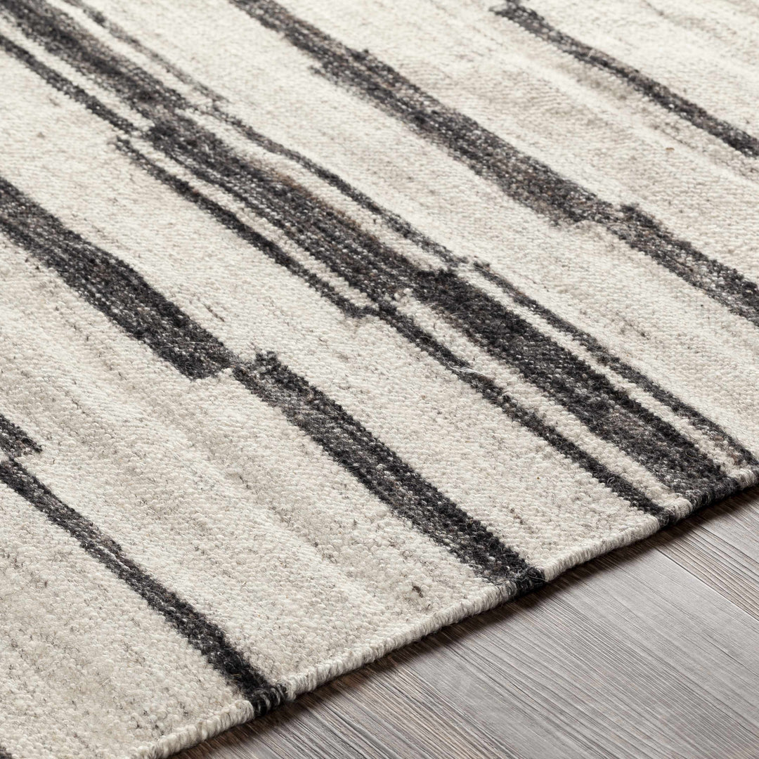 Willington Modern Style Ivory And Charcoal Hand Woven Area Rug