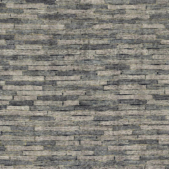 Willmar Blue And Charcoal Modern Style Hand Knotted Area Rug