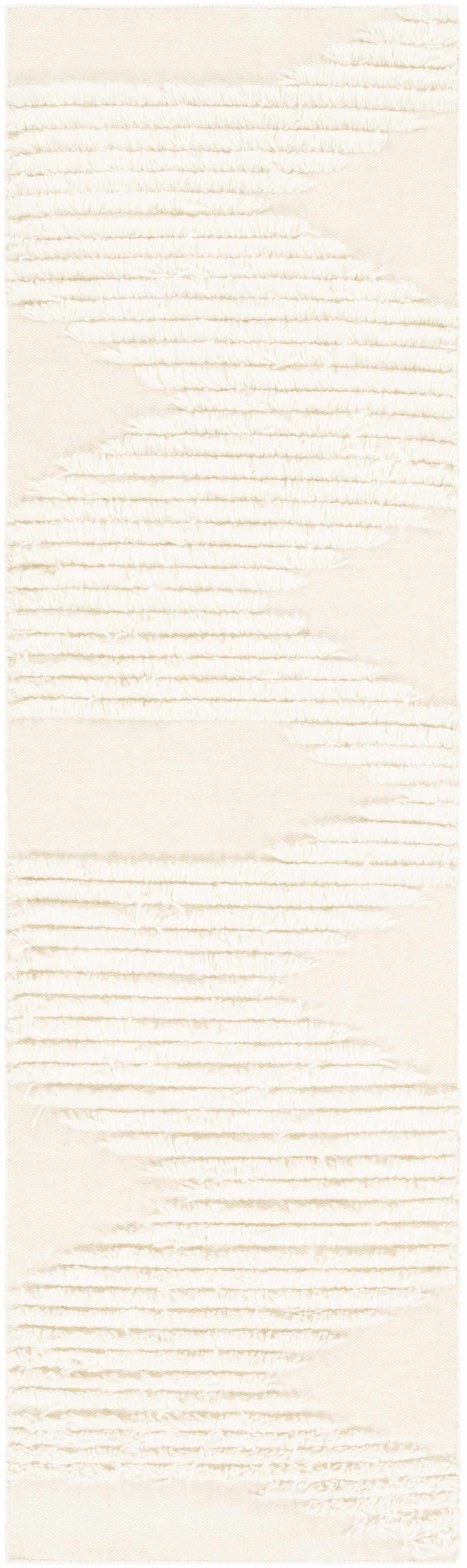 Woodew Modern Style Ivory Hand Woven Wool Area Rug