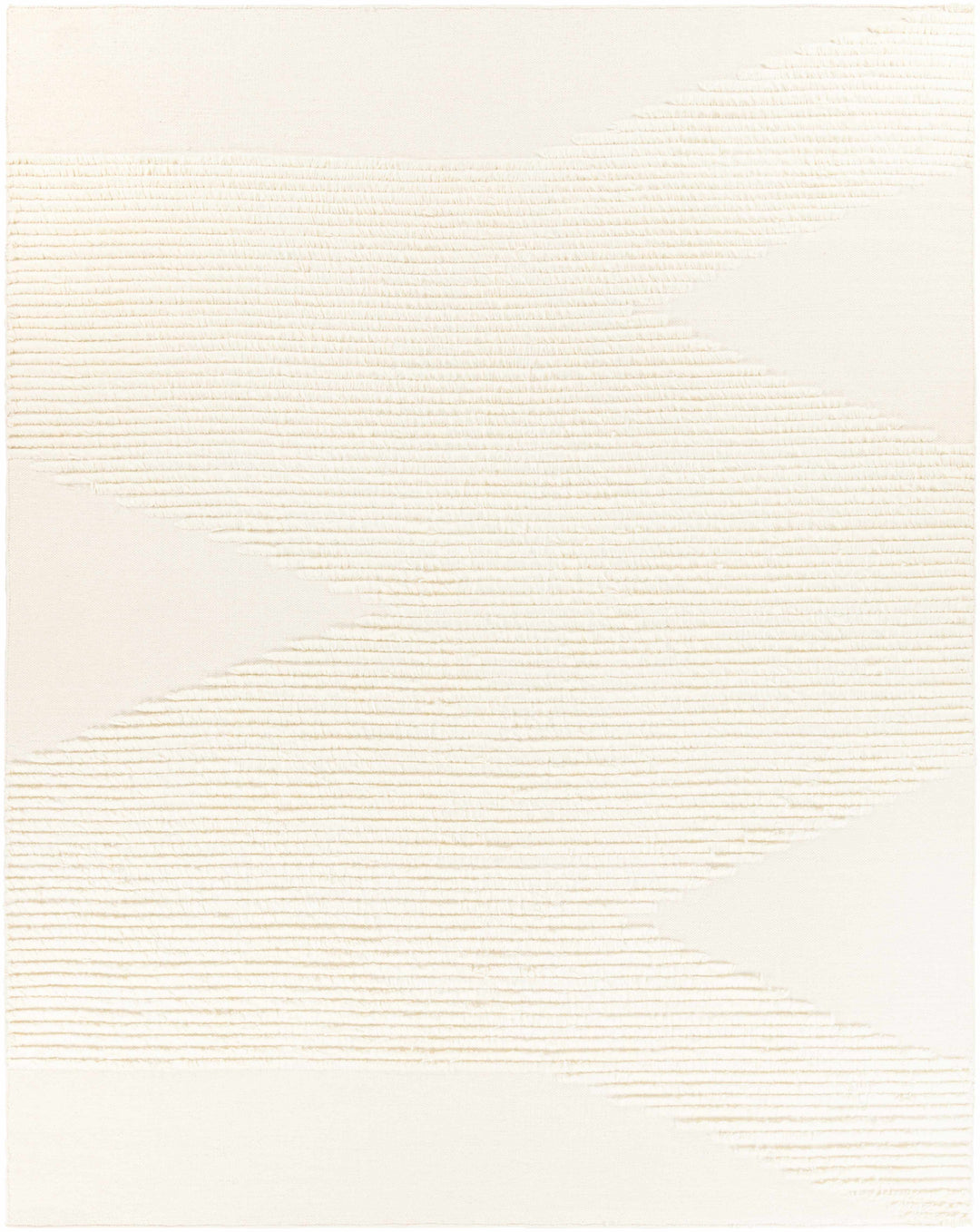Woodew Modern Style Ivory Hand Woven Wool Area Rug