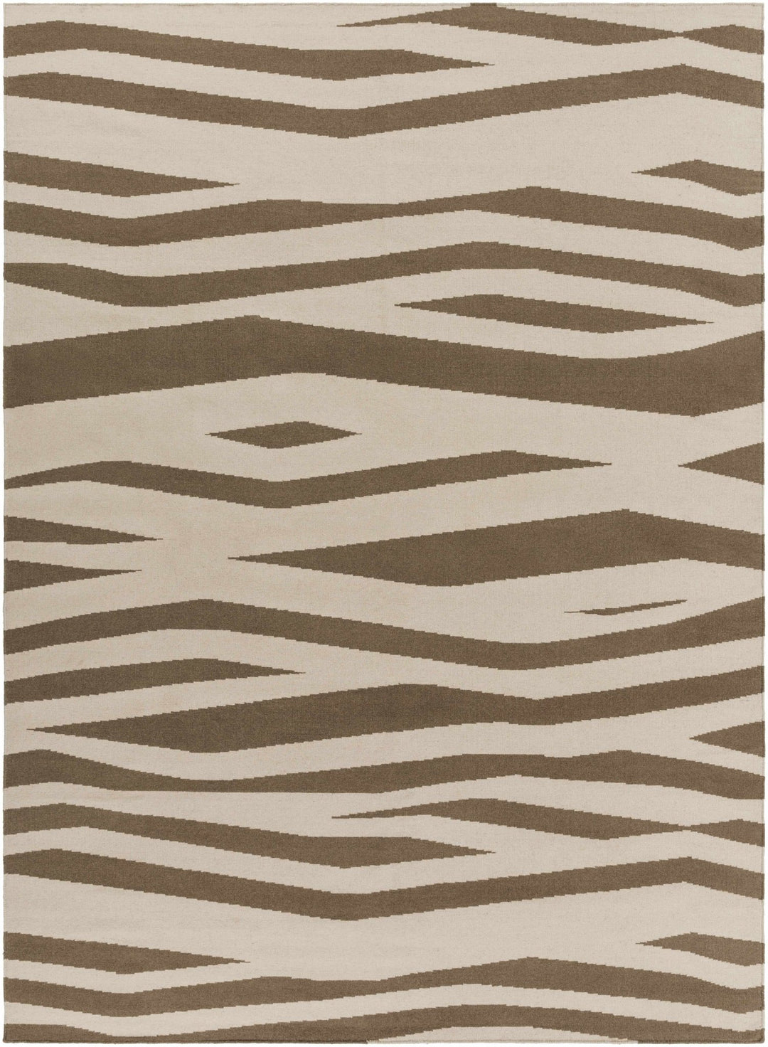 Wolford Contemporary Brown And Beige Rug - The Rug Decor