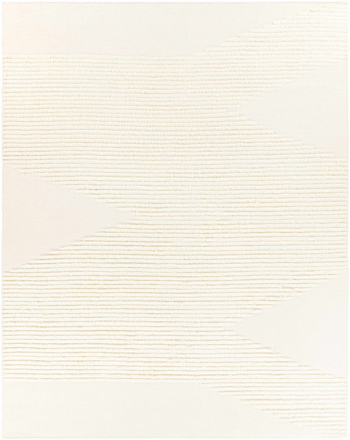 Woodew Modern Style Ivory Hand Woven Wool Area Rug - The Rug Decor