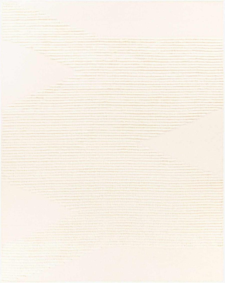 Woodew Modern Style Ivory Hand Woven Wool Area Rug - The Rug Decor