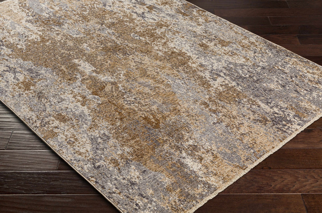 Woodmoor Abstract Beige and Brown Rug - The Rug Decor