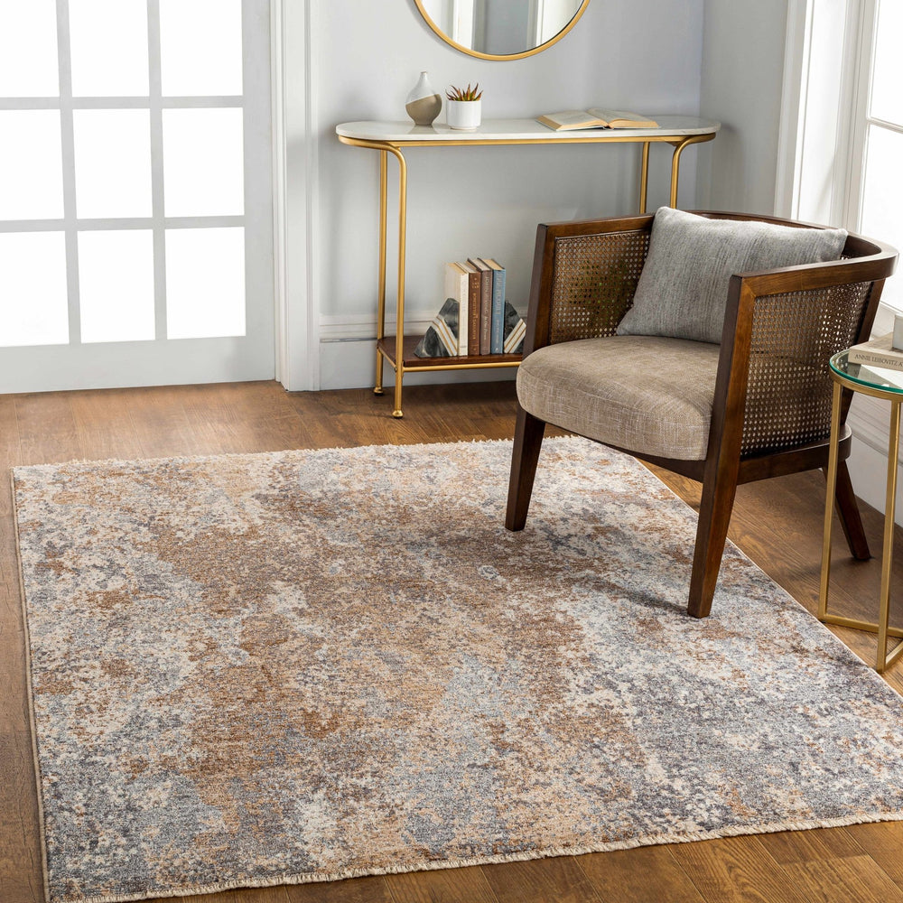 Woodmoor Abstract Beige and Brown Rug - The Rug Decor