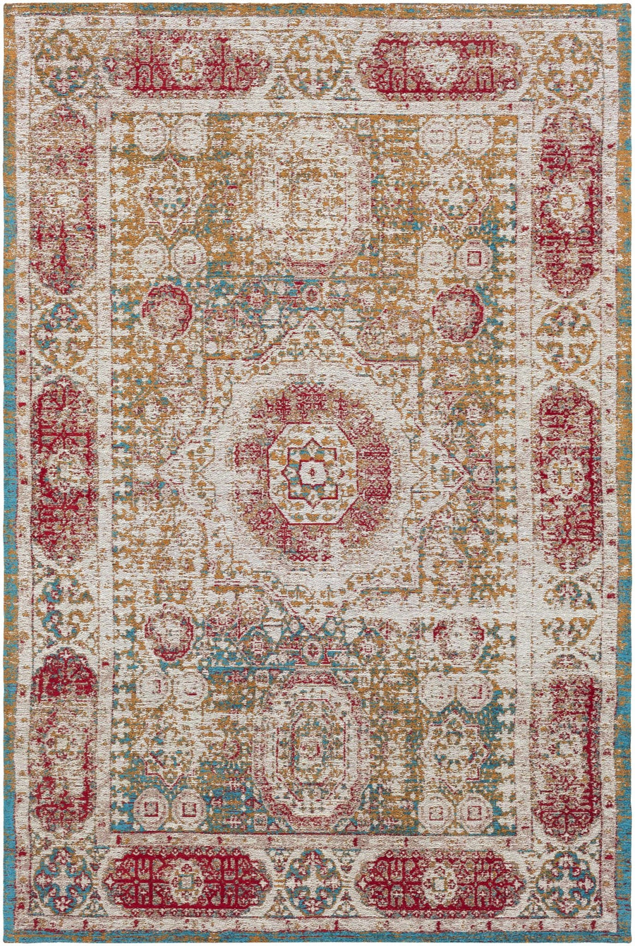 Wrangell Traditional Style Beige And Red Hand Woven Area Rug - The Rug Decor