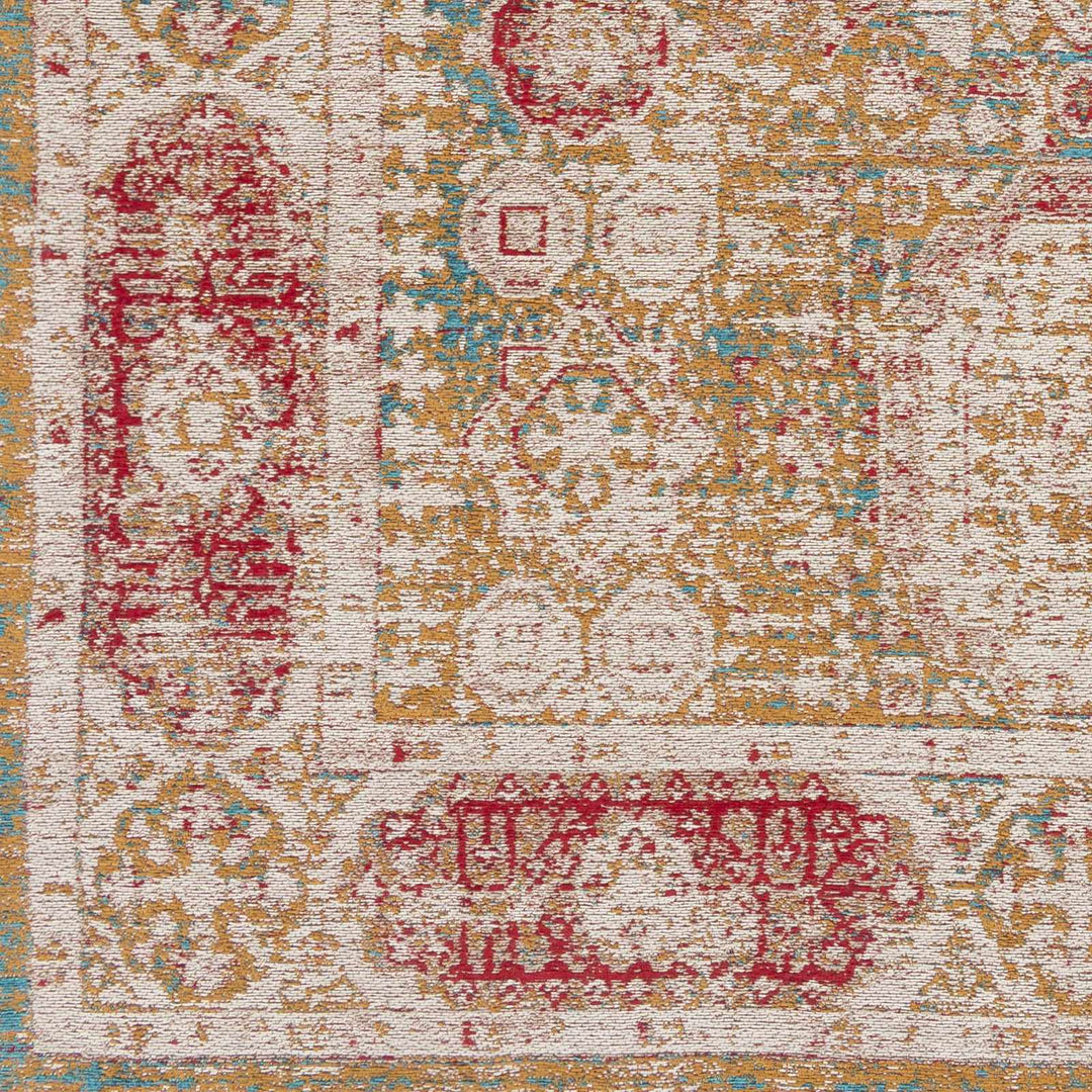 Wrangell Traditional Style Beige And Red Hand Woven Area Rug - The Rug Decor